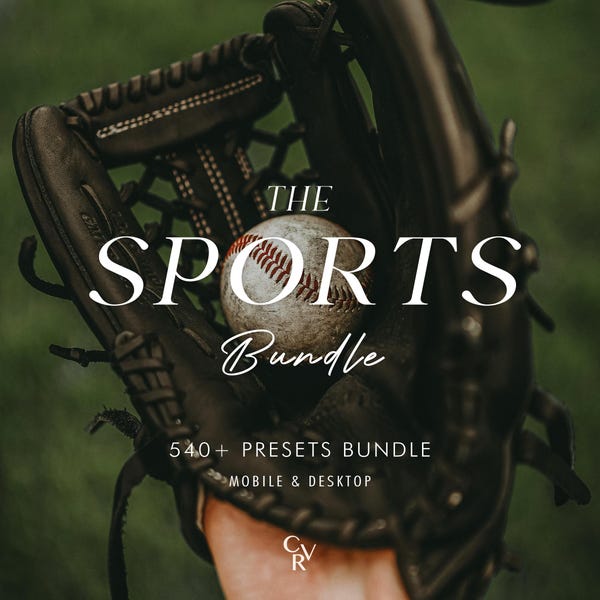 540+ SPORTS Bundle Presets - Mobile and Desktop - Lightroom Preset Bundle for Instagram - Best Deal - Baseball, Football, Outdoor Filter