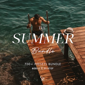 Más de 700 ajustes preestablecidos de verano - Móvil y ordenador - Paquete de ajustes preestablecidos de Lightroom para Instagram - La mejor oferta - Filtros de película, vintage, cálidos y retro