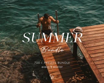 700+ SUMMER Bundle Presets - Mobile and Desktop - Lightroom Preset Bundle for Instagram - Best Deal - Film, Vintage, Warm, Retro Filter