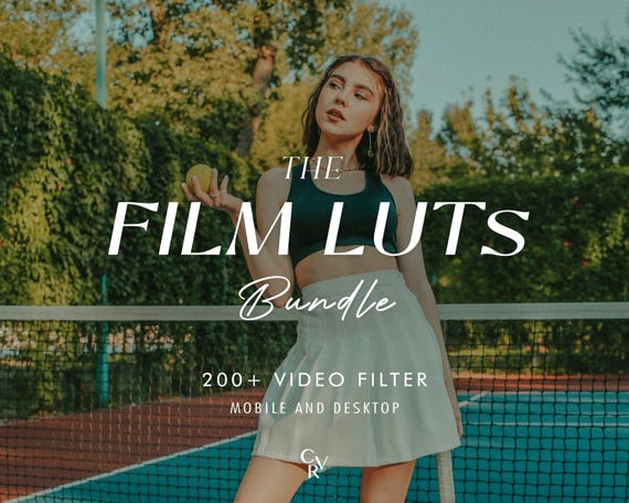 200+ FILM LUTS Video Filter - Mobile and Desktop Compatible - Color Grading Video Editing Bundle for Instagram - Best Deal - Retro, Dark