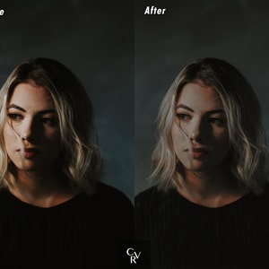 10 DARK Lightroom Presets. Desktop And Mobile. Muted, Black, Elegant, Editorial, Influencer, Moody, Aesthetic, Noir, Filter image 6