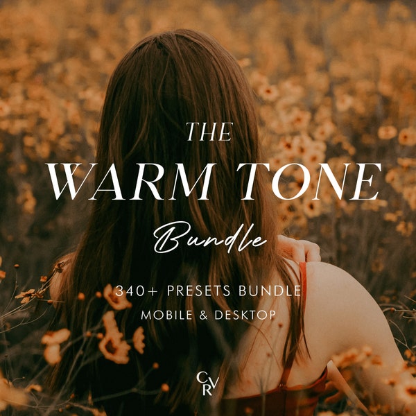 370+ WARM TONE Bundle Presets - Mobile and Desktop - Lightroom Preset Bundle for Instagram - Best Deal - Golden, Outdoor, Earthy, Creamy