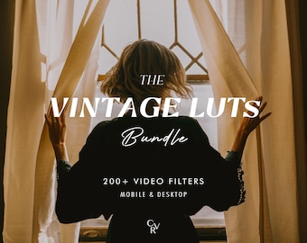 200+ VINTAGE LUTS Video Filter - Mobile and Desktop Compatible - Color Grading Editing Bundle for Instagram - Best Deal - Warm, Golden Hour