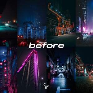 20 Night City Lightroom Presets. Desktop And Mobile. 20 Different Presets. Night time, City, Urban, Lights, Street, Architecture Presets image 2
