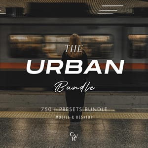 Más de 750 ajustes preestablecidos de URBAN Bundle (móvil y escritorio) - Paquete de ajustes preestablecidos de Lightroom para Instagram - La mejor oferta - Filtros de calle, ciudad, noche y retrato