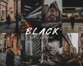 20 Black Lightroom Presets. Desktop And Mobile. Noir, Dark, Chic, Portrait, Urban, Faded, Majestic, Outdoor, Instagram Photography Filter product logo