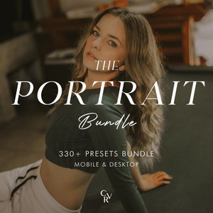 330+ PORTRAIT Bundle Presets - Mobile and Desktop - Lightroom Preset Bundle for Instagram - Best Deal - Outdoor, Face, Clean Filter