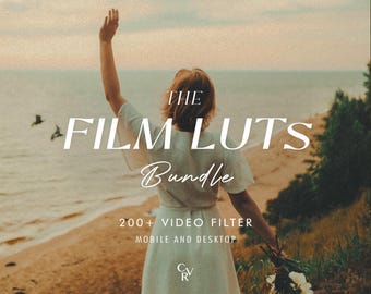200+ FILM LUTS Video Filter - Mobil- und Desktop-kompatibel - Color Grading Video Bearbeitungs Bundle für Instagram - Bester Angebot - Vintage, Retro