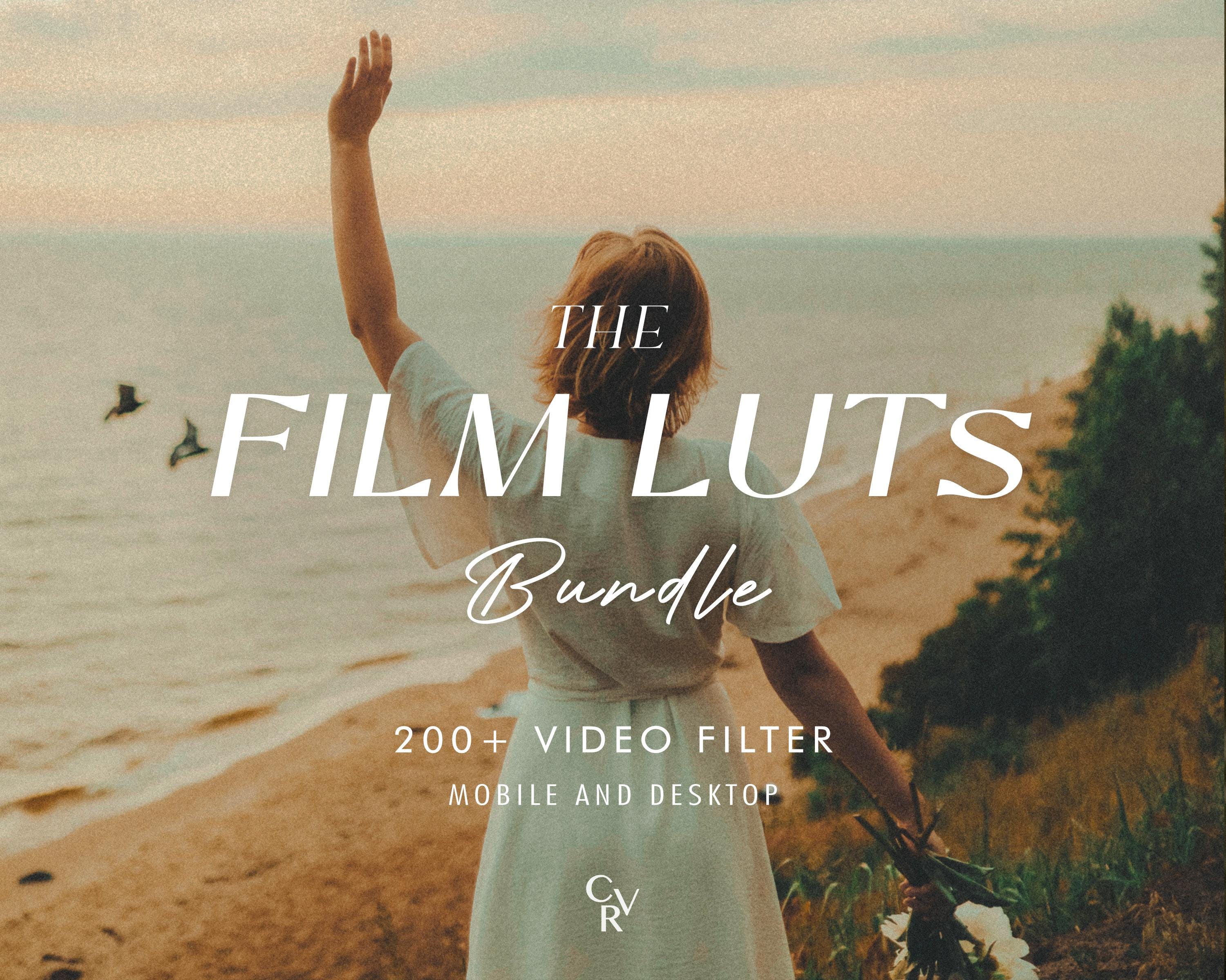 200+ FILM LUTS Video Filter - Mobile and Desktop Compatible - Color Grading Video Editing Bundle for Instagram - Best Deal - Vintage, Retro