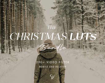 200+ JULLUTS-videofilter - Mobil och dator - Färggraderingsvideoredigeringspaket för Instagram - Vit, Snö