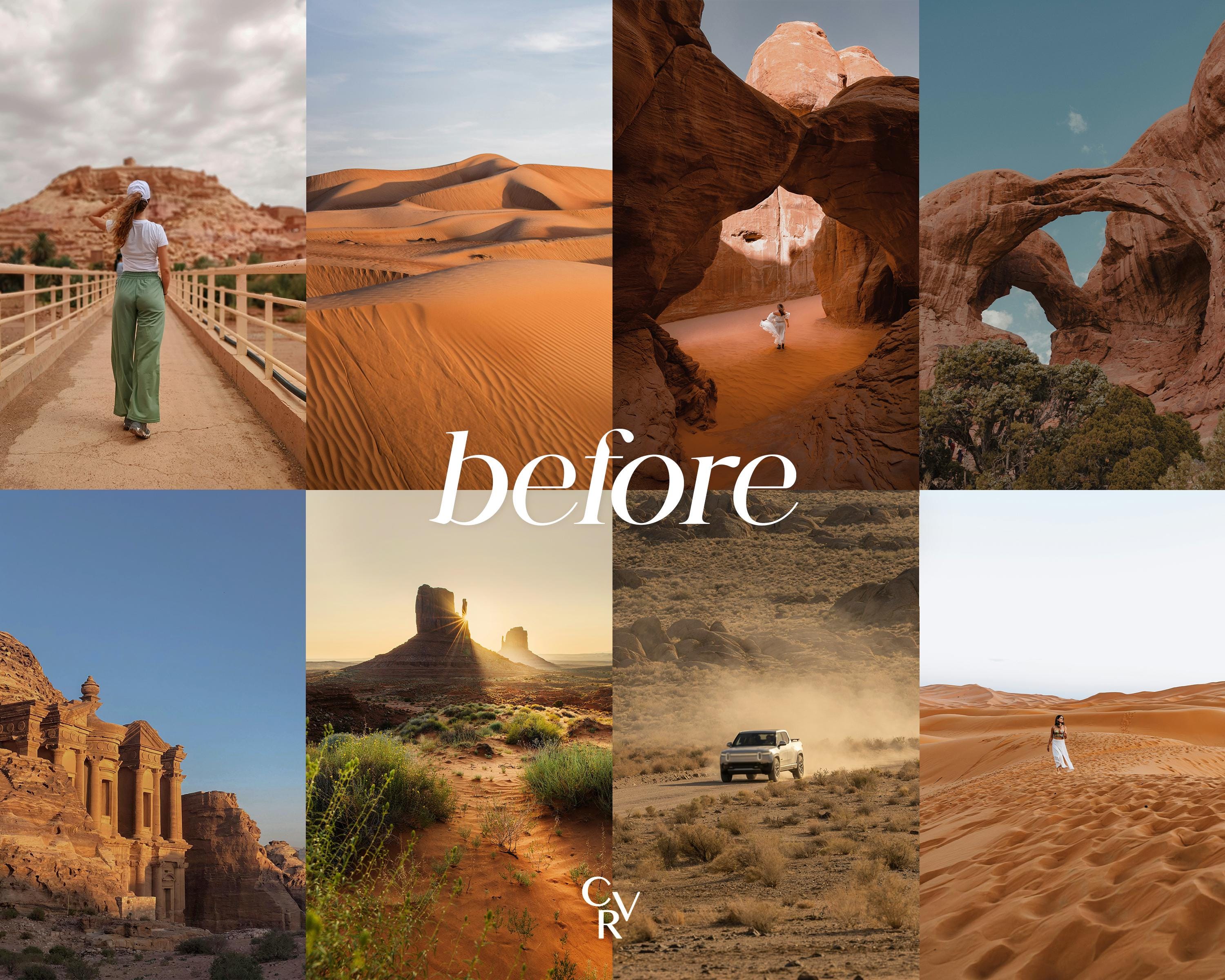 15 Desert Lightroom Presets. Desktop and Mobile. Outdoor, Soft, Beige ...