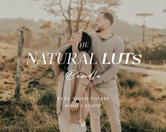 215+ NATURAL LUTS Video Filter - Mobil- und Desktop kompatibel - Color Grading Bearbeitungspaket für Instagram - Bestes Angebot - Warm, weich, hell