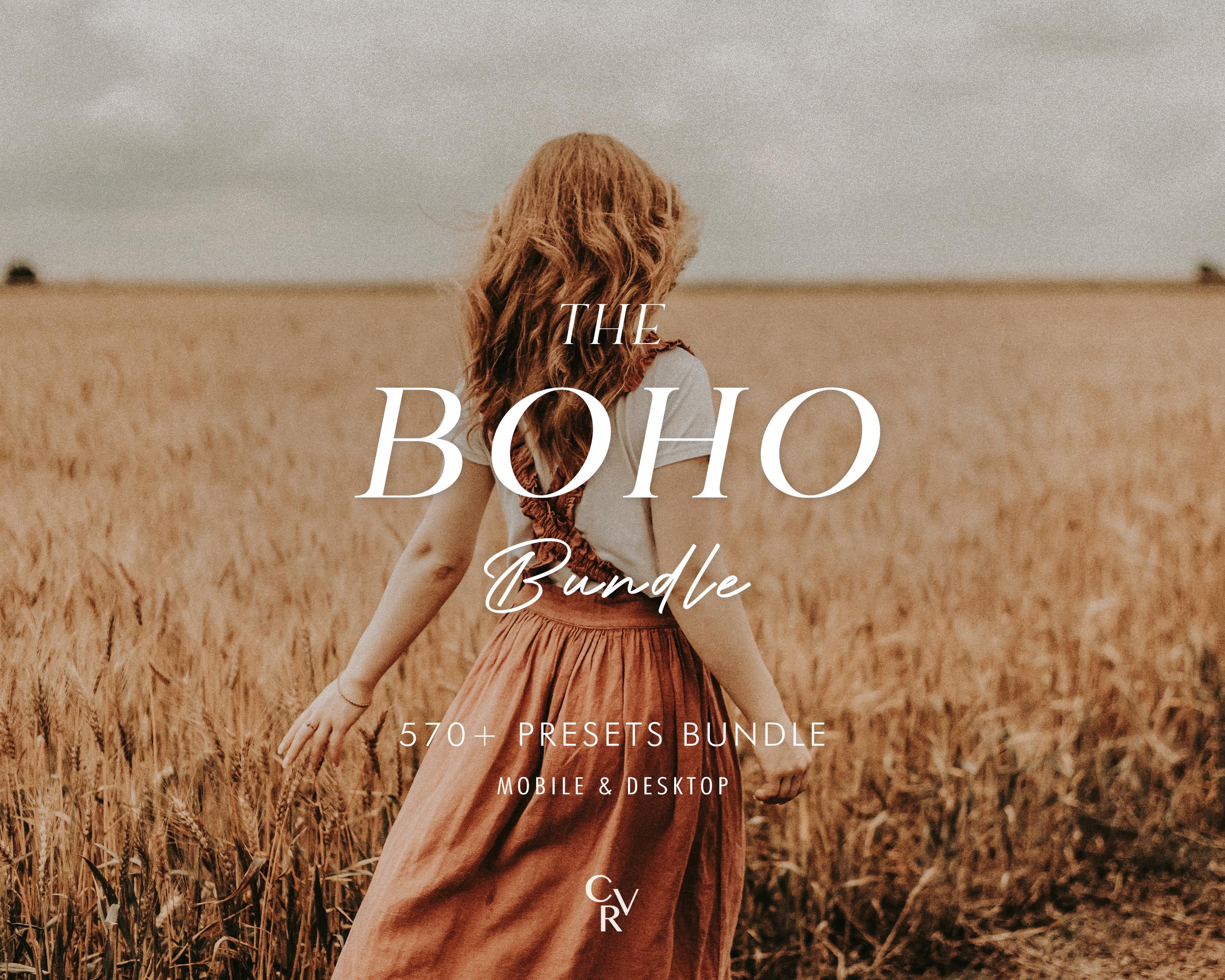 570+ BOHO Bundle Presets - Mobile and Desktop - Lightroom Preset Bundle for Instagram - Best Deal - Bohemian, Warm Tone, Soft Filter