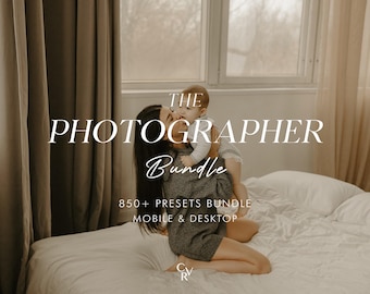 850+ PHOTOGRAPHER Bundle Presets - Mobile and Desktop - Lightroom Preset Bundle for Instagram - Best Deal - Wedding, Baby, Family Filter