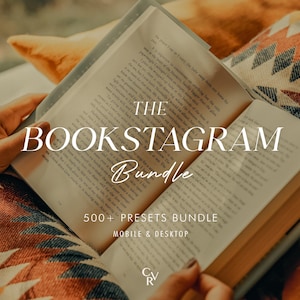 500+ BOOKSTAGRAM Bundle Presets - Mobile and Desktop - Lightroom Preset Bundle for Instagram - Best Deal - Academia, Aesthetic, Book Filter