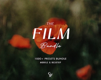 1000+ FILM Bundle Presets - Mobile and Desktop - Lightroom Preset Bundle for Instagram - 35mm, Retro, Cinematic Photo Filter