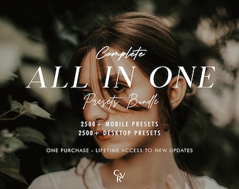 5000+ ALL PRESETS from this Shop - Mobile and Desktop Compatible - Mega Lightroom Preset Bundle for Instagram - Best DEAL - Brown Filter