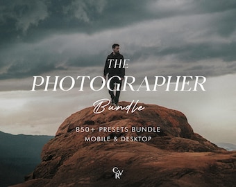 850+ PHOTOGRAPHER Bundle Presets - Mobile and Desktop - Lightroom Preset Bundle - Nature, Outdoor Filter