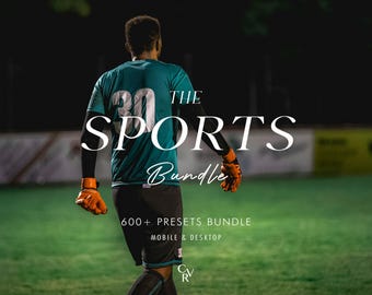 Meer dan 600 sportpresets - Mobiel en desktop - Lightroom presetbundel voor Instagram - Beste deal - Voetbal, binnen- en buitenfilter
