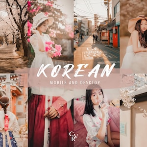 15 Korean Lightroom Presets. Desktop And Mobile Compatible, 15 Different Presets. Asian, Asia, Street, Portrait Filter for Photography