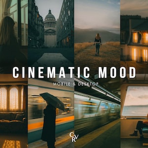 15 Cinematic Lightroom Presets. Desktop And Mobile. 15 Different Presets. Outdoor, Film, Dark Moody, Urban, Faded, Photography Filter