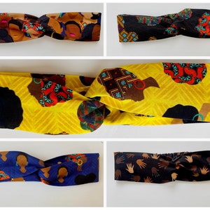 Colorful African Headbands, Juneteenth