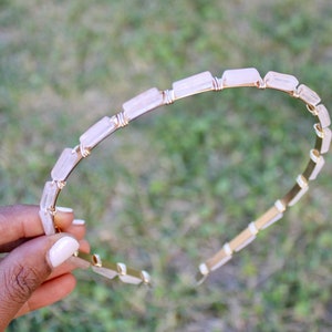 Rose Quartz Headband | Crystal Crown | Wire Wrapped Jewelry | Crystal Tiara