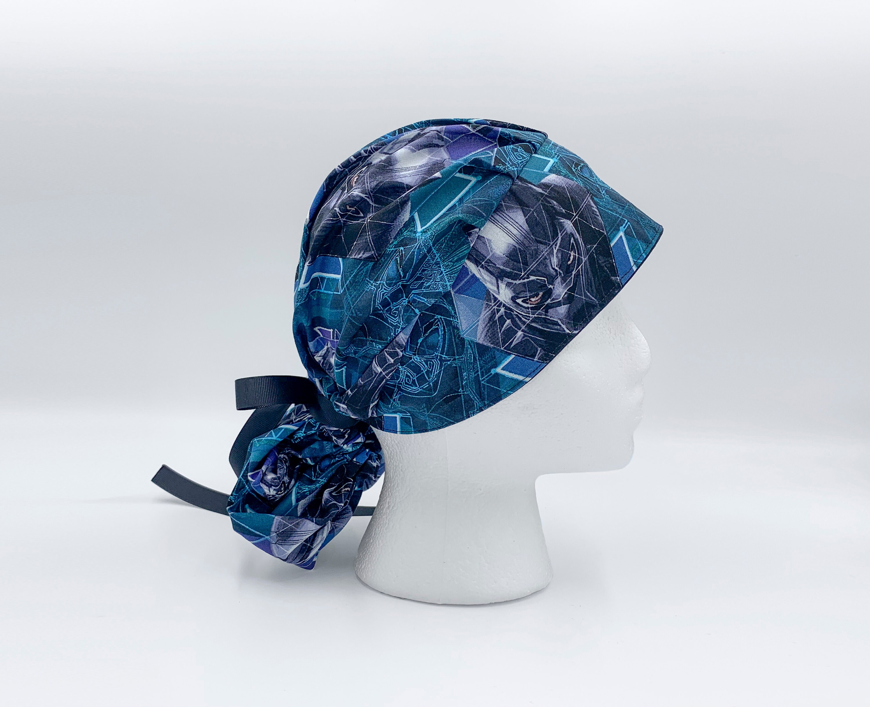 Womens Surgical Cap Nurse Ponytail 