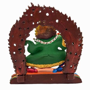 5 Mahakala Two Arms, Kajupa, Buddhist Statue, Traditional Color Finishing, High Quality image 4