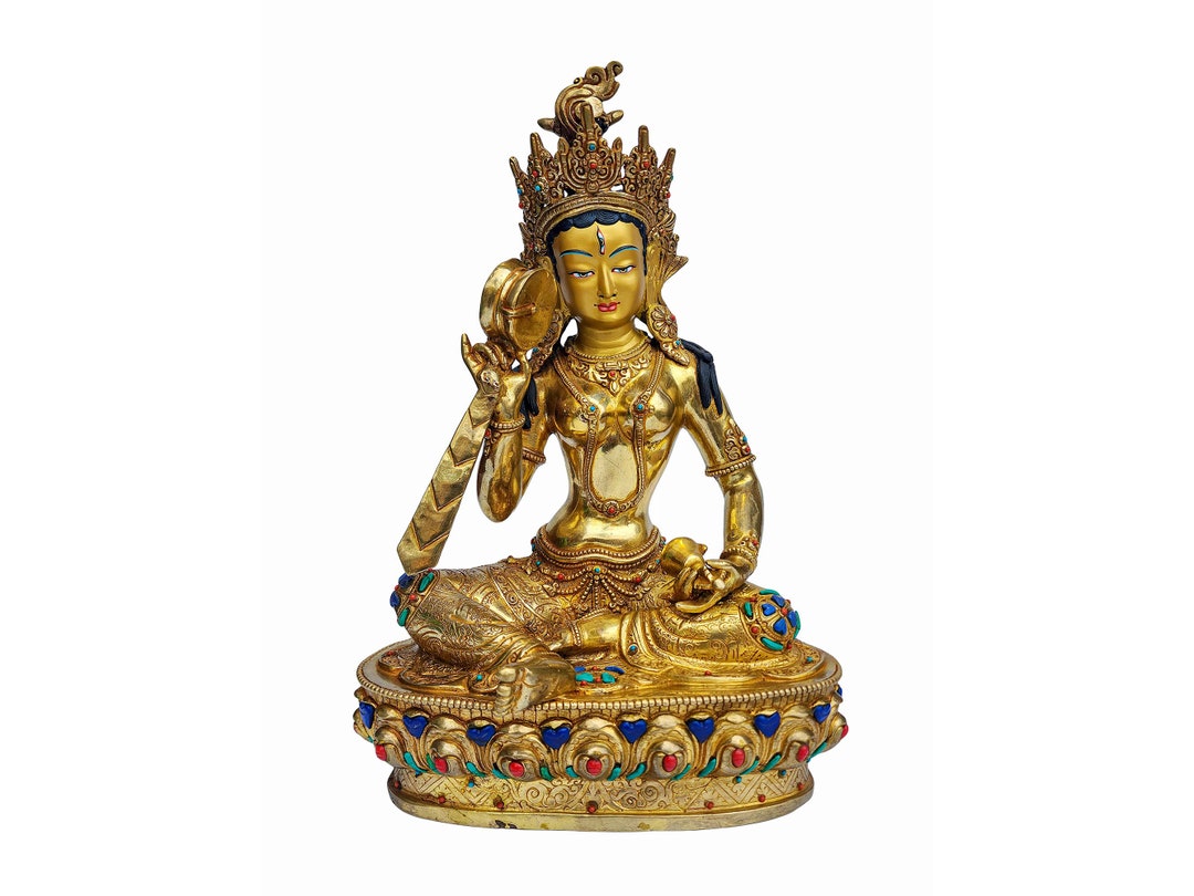 14 Inch Labdron Statue Quality Statue Buddhist Handmade Etsy