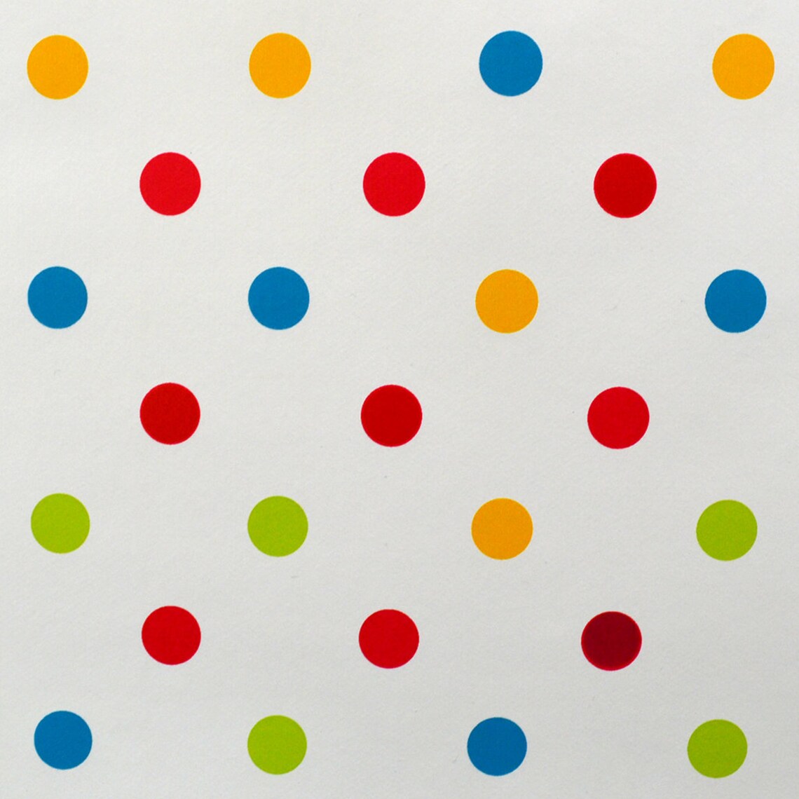 Multi Colour Polka Dot Vinyl PVC Tablecloth With Optional 5cm Parasol