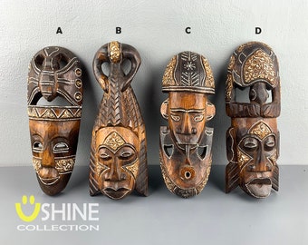 Painted african mask  Etsy