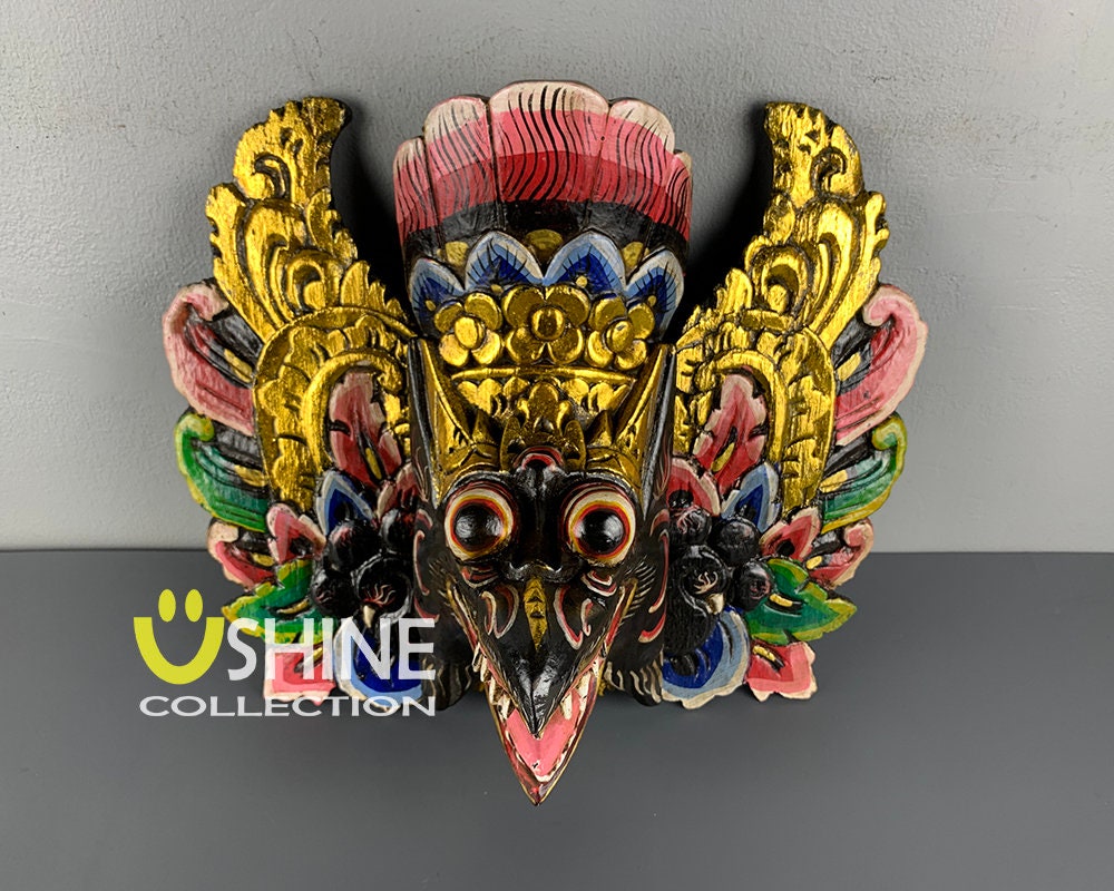 Exclusive Vintage Garuda Wall Mask,antique Mask,balinese Barong Mask ...