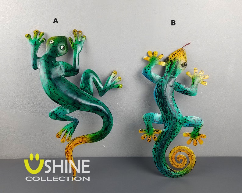 Antiguo hierro Gecko pared colgante decoración de lagarto | Etsy