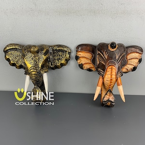 Elephant Mask,Ganesha Wall Decor,Wooden Mask,Vintage Mask,Wall Art,Wall Hanging,Elephant Decor,Elephant Gift,Ganesha Wall Mask,Wall Decor