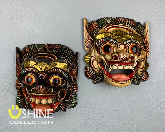 Hand Carved & Painted Barong Masks Hand Carved & Painted Barong Masks