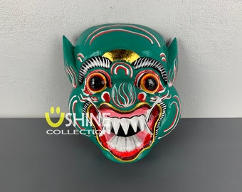 Masque Barong en bois fait à la main en Indonésie/Bali/ Banaspati rajah