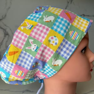Patchwork Easter Scrub Cap image 5