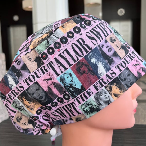 Eras Tour Taylor Swift Scrub Cap im Euro-Stil