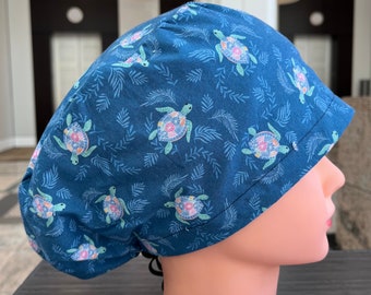 Sea Turtle  Summer Scrub Cap