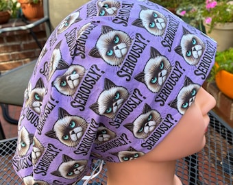 Casquette de gommage pour chats Seriously Grumpy