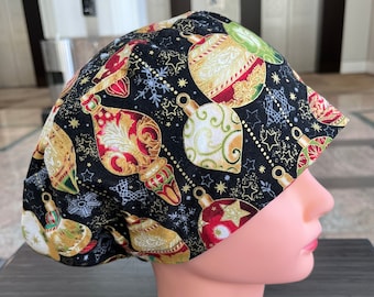 Ornaments Christmas Scrub Cap