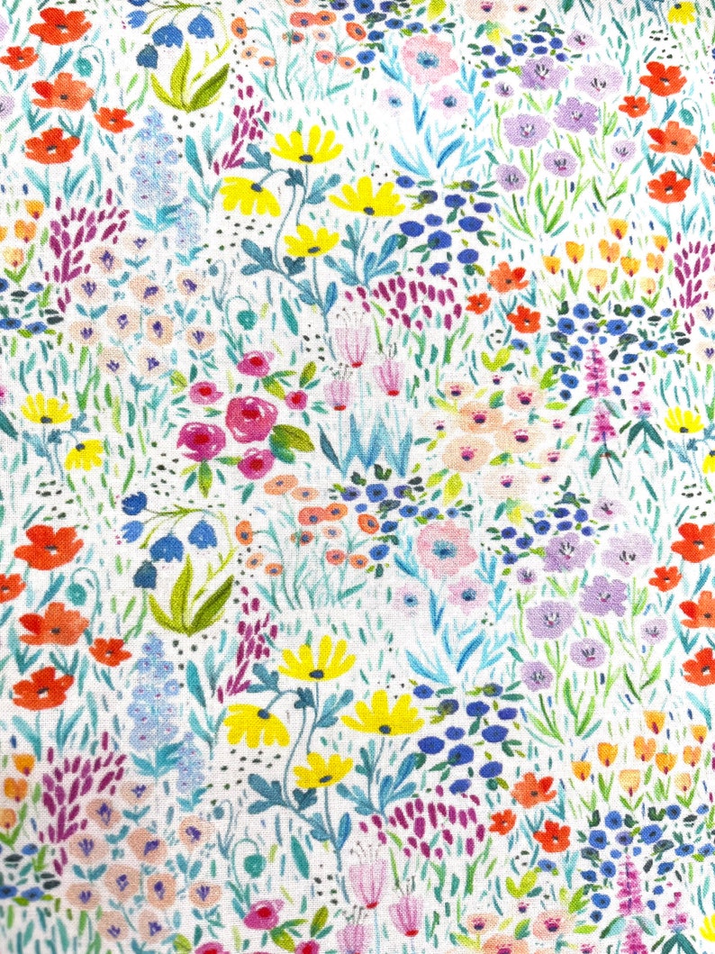 Packed Spring Flowers Half a Yard Cotton FABRIC - Etsy