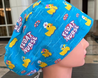 Float Nurse Funny Scrub Cap Euro Style