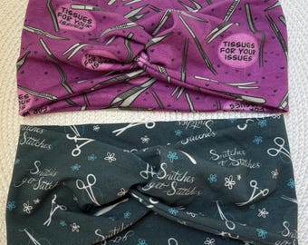 Funny Nurses Twisted Headband