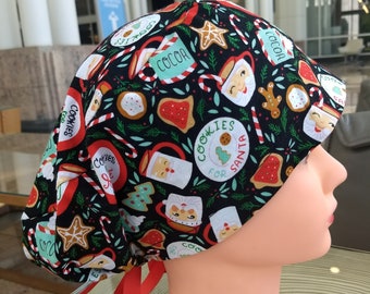 Cookies for Santa Christmas Scrub Cap