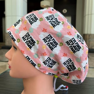 I’m Fine , Just My Face Funny Scrub Cap