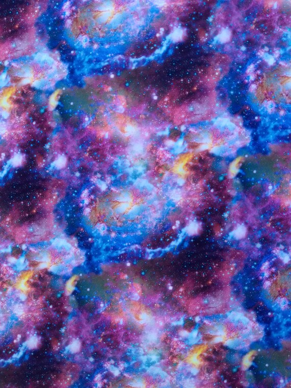Purple Galaxy 1/2 Yard Cotton Fabric - Etsy