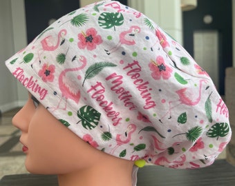 Mother Flockers Flamingo Scrub Cap