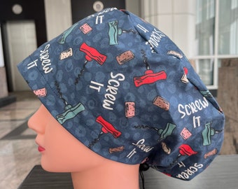 Screw It Funny Scrub Cap